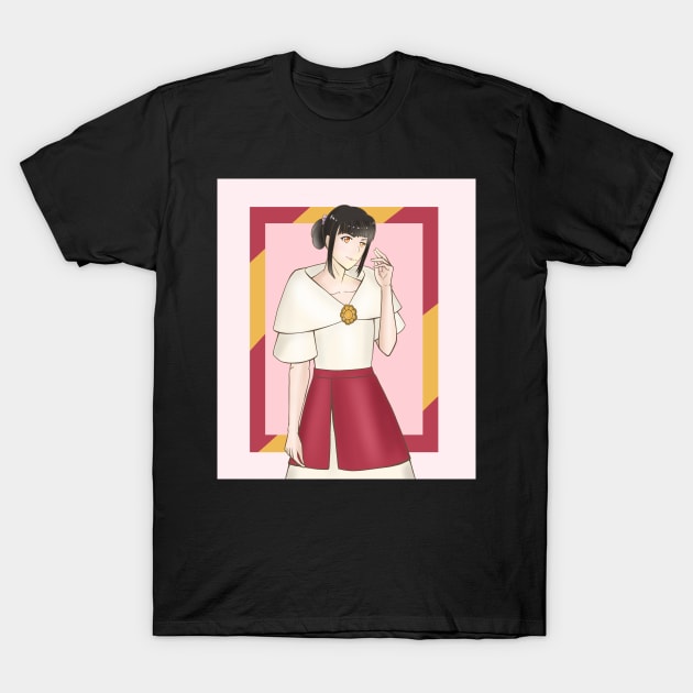 Filipina Maria Clara Traditional Filipino Dress T-Shirt by kristinedesigns